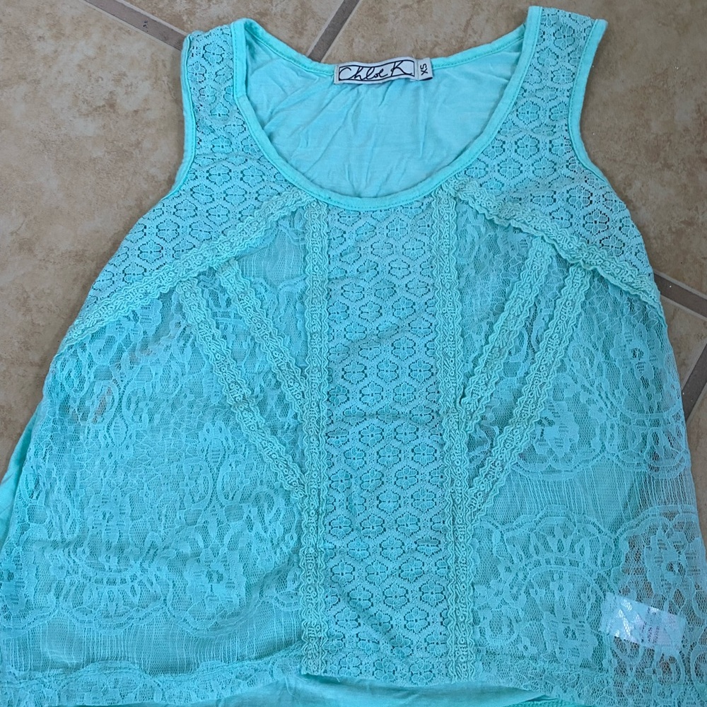 Chloe K Lace Tank